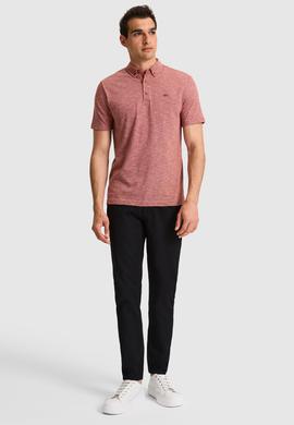 Erkek Regular Fit Polo Yaka Açık Pembe Tişört - 50322532021