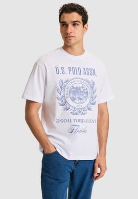 Erkek Comfort Fit Bisiklet Yaka Beyaz Tişört - 50325888017