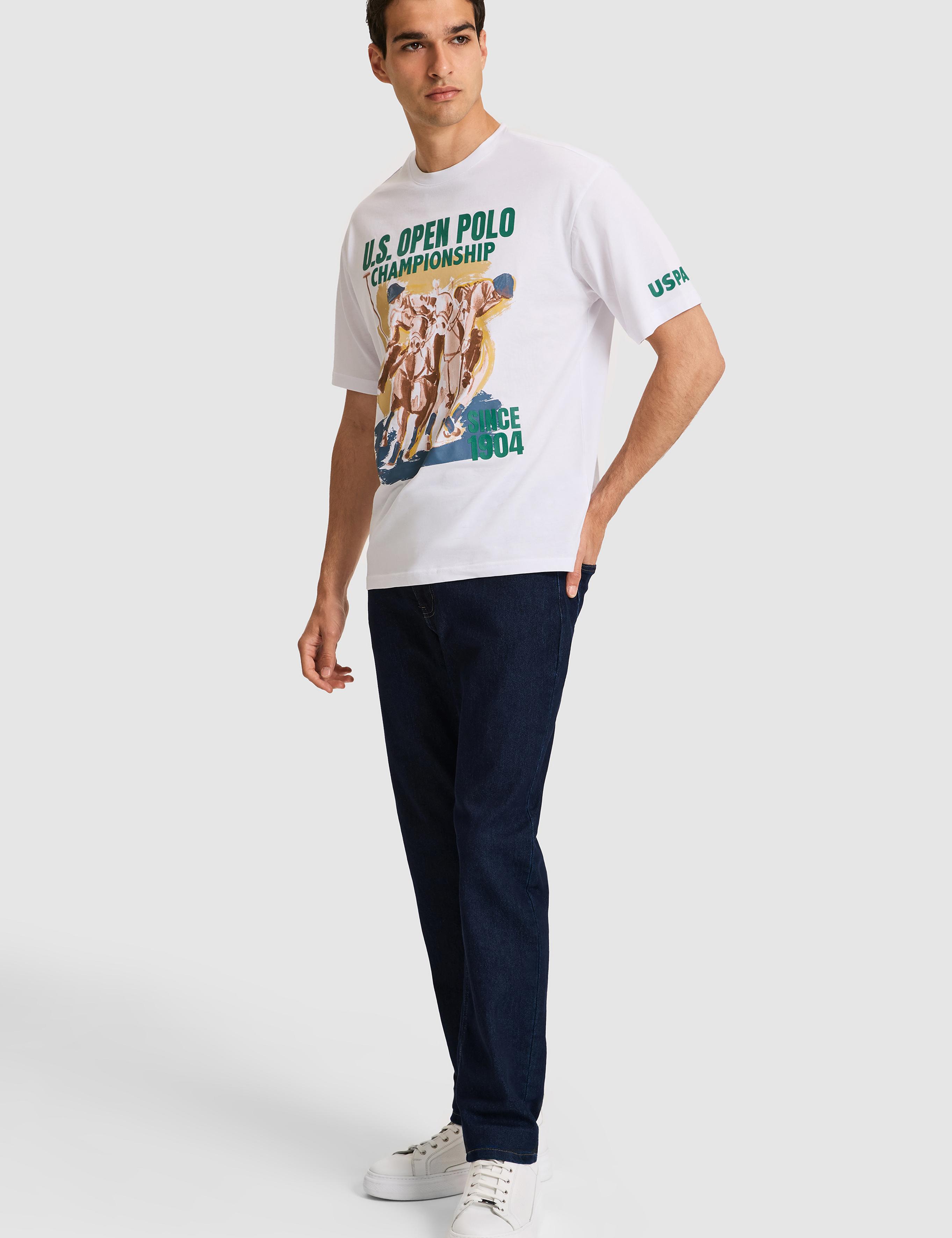 تی شرت یقه گرد ریلکس مردانه یو اس پولو | U.S. Polo Assn. - تصویر 4