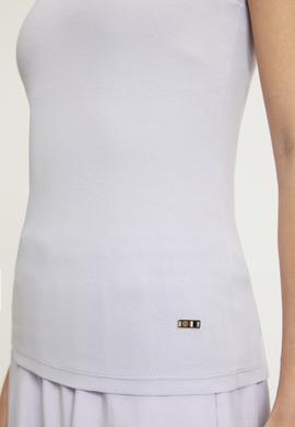 Kadın Lila Basic Tişört - 50323534108
