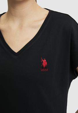 Kadın Siyah Basic Tişört - 50323541039