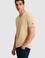 Erkek Regular Fit V Yaka Bej Basic Tişört