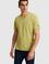 Erkek Regular Fit V Yaka Yeşil Basic Tişört