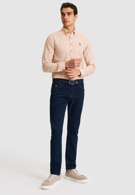 Erkek Camel Uzun Kollu Basic Gömlek - 50262977041