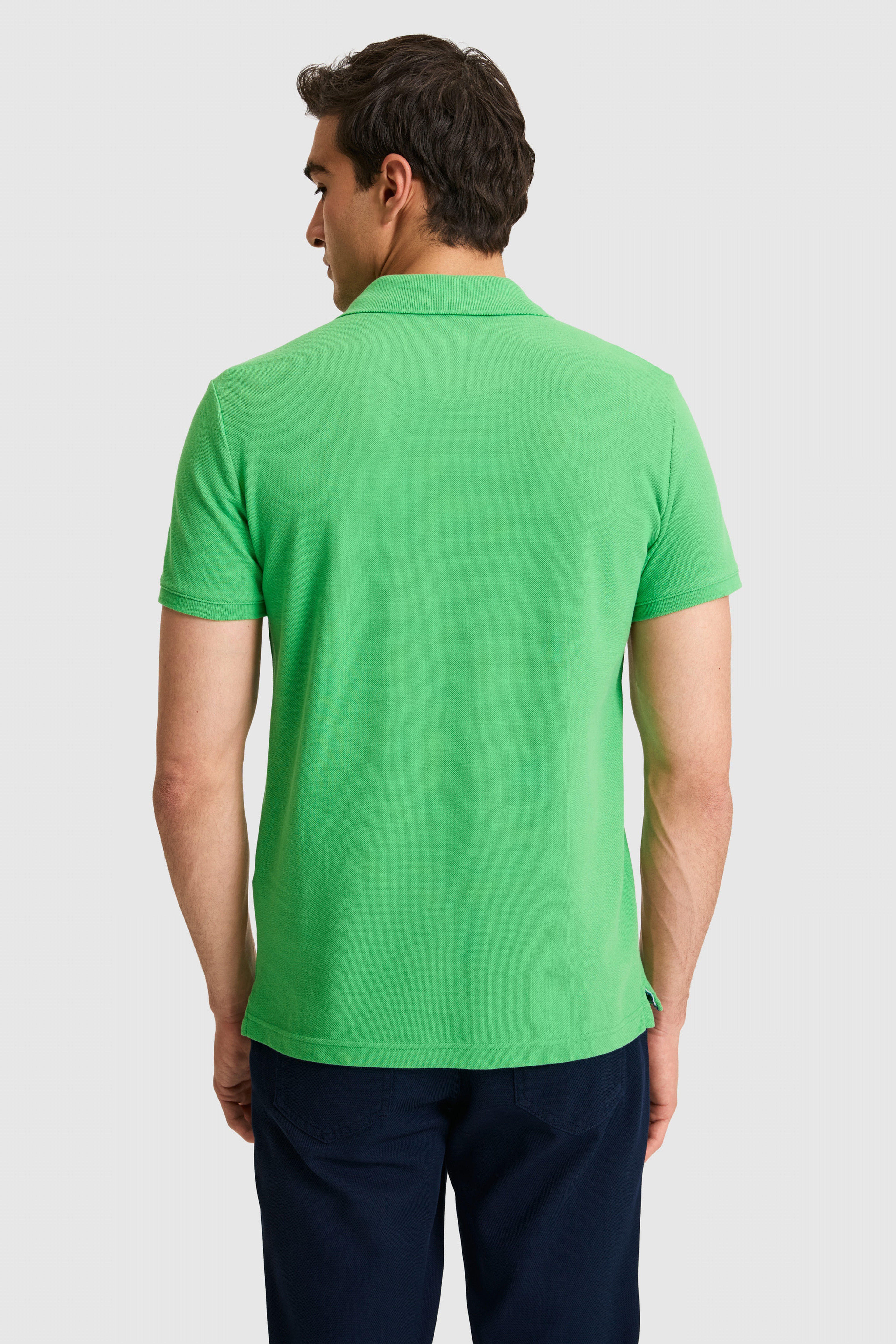 Erkek Açık Yeşil Basic Tişört - Image 5