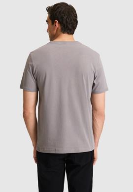 Erkek Gri Basic Tişört - 50326944044