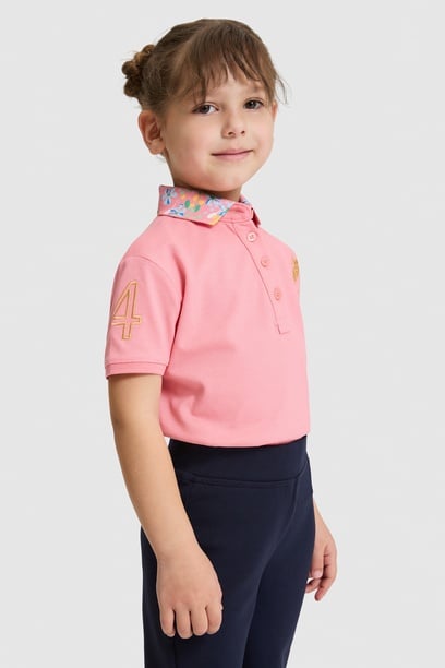Kız Çocuk Pembe Basic Tişört
