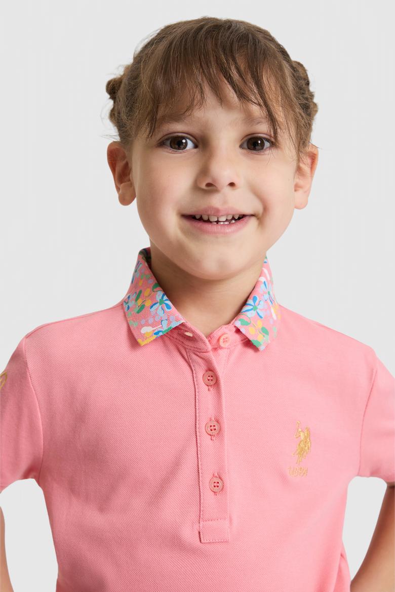 Kız Çocuk Pembe Basic Tişört - 50298192037