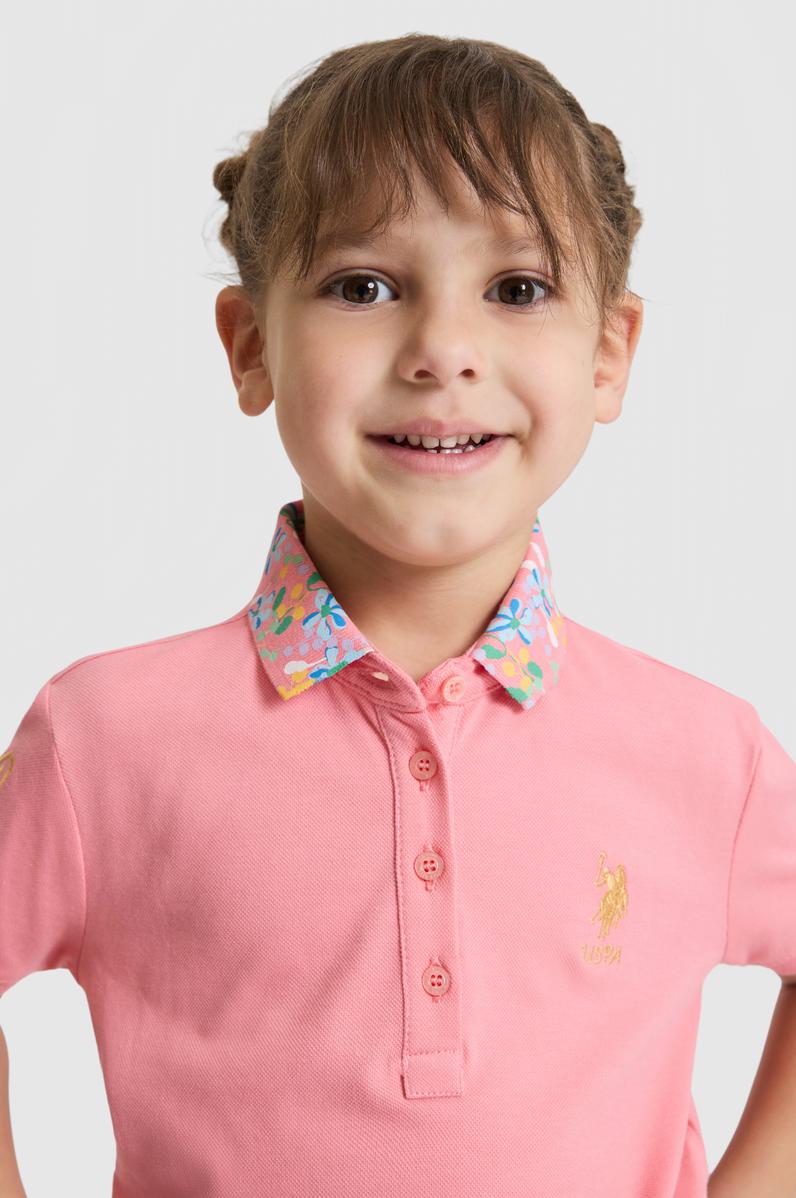 Kız Çocuk Pembe Basic Tişört