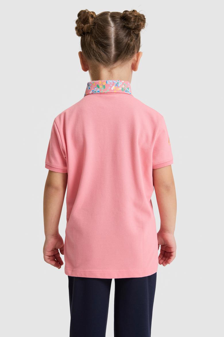 Kız Çocuk Pembe Basic Tişört - 50298192037