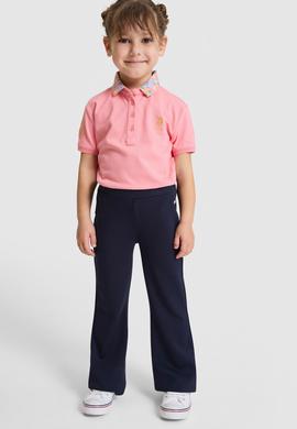 Kız Çocuk Pembe Basic Tişört - 50298192037