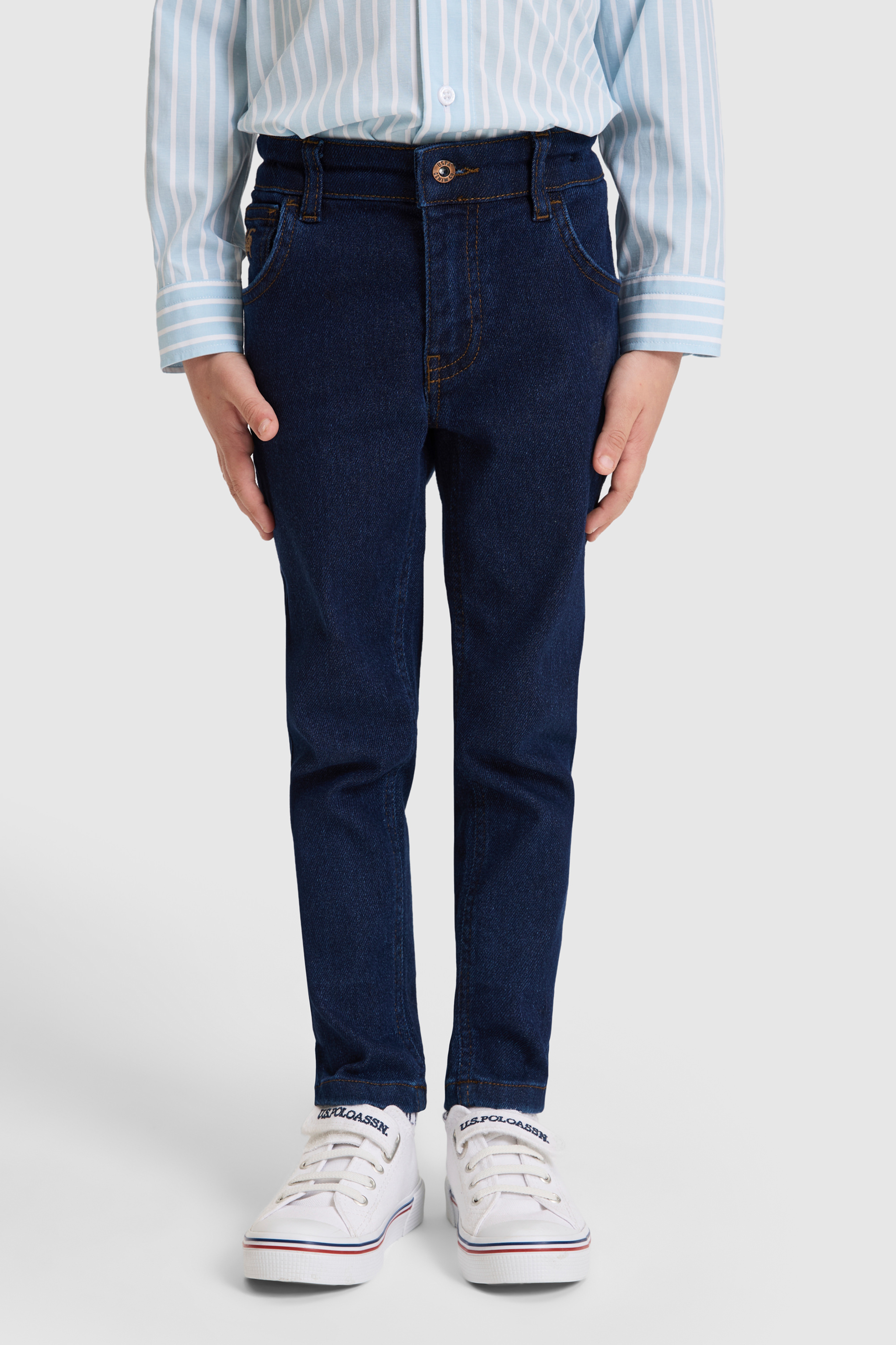 Erkek Çocuk Koyu Mavi Jean Pantolon - Image 2