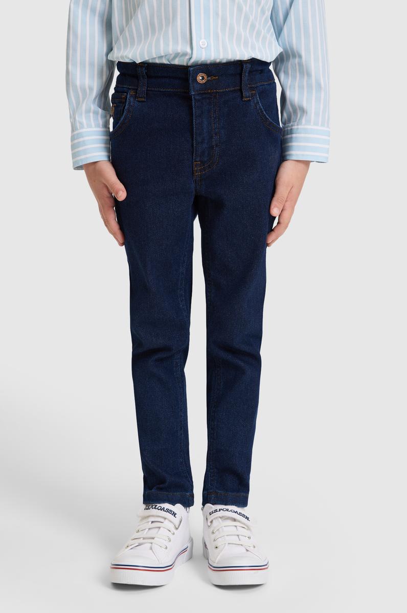 Erkek Çocuk Koyu Mavi Jean Pantolon