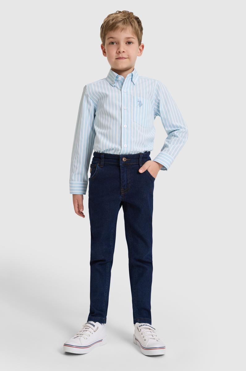 Erkek Çocuk Koyu Mavi Jean Pantolon
