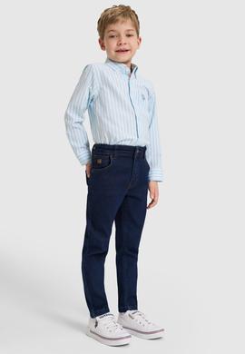 Erkek Çocuk Koyu Mavi Jean Pantolon - 50321531005