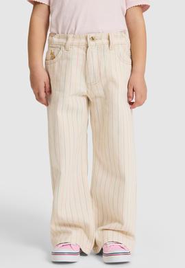 Kız Çocuk Ekru Jean Pantolon - 50321527009