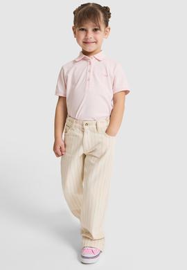 Kız Çocuk Ekru Jean Pantolon - 50321527009