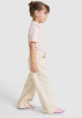 Kız Çocuk Ekru Jean Pantolon - 50321527009