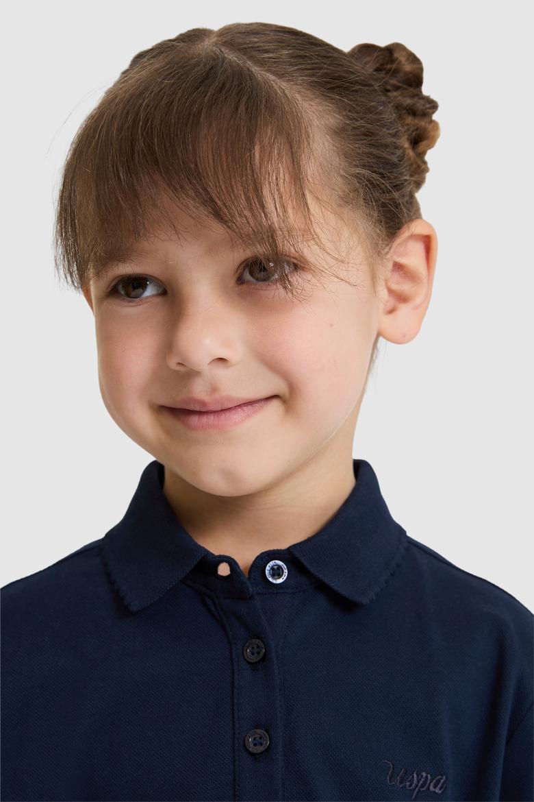 Kız Çocuk Lacivert Basic Tişört - 50328218040