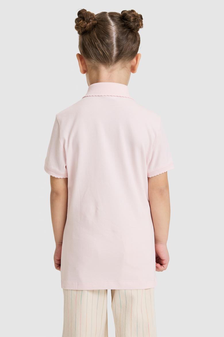 Kız Çocuk Açık Pembe Basic Tişört - 50328218062