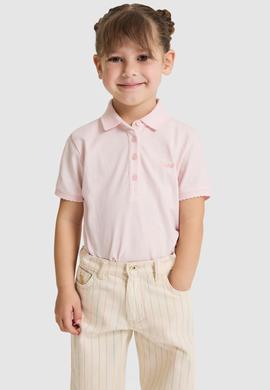 Kız Çocuk Açık Pembe Basic Tişört - 50328218062