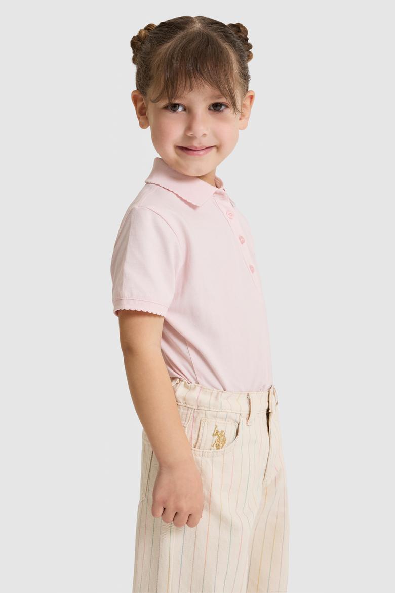 Kız Çocuk Açık Pembe Basic Tişört - 50328218062