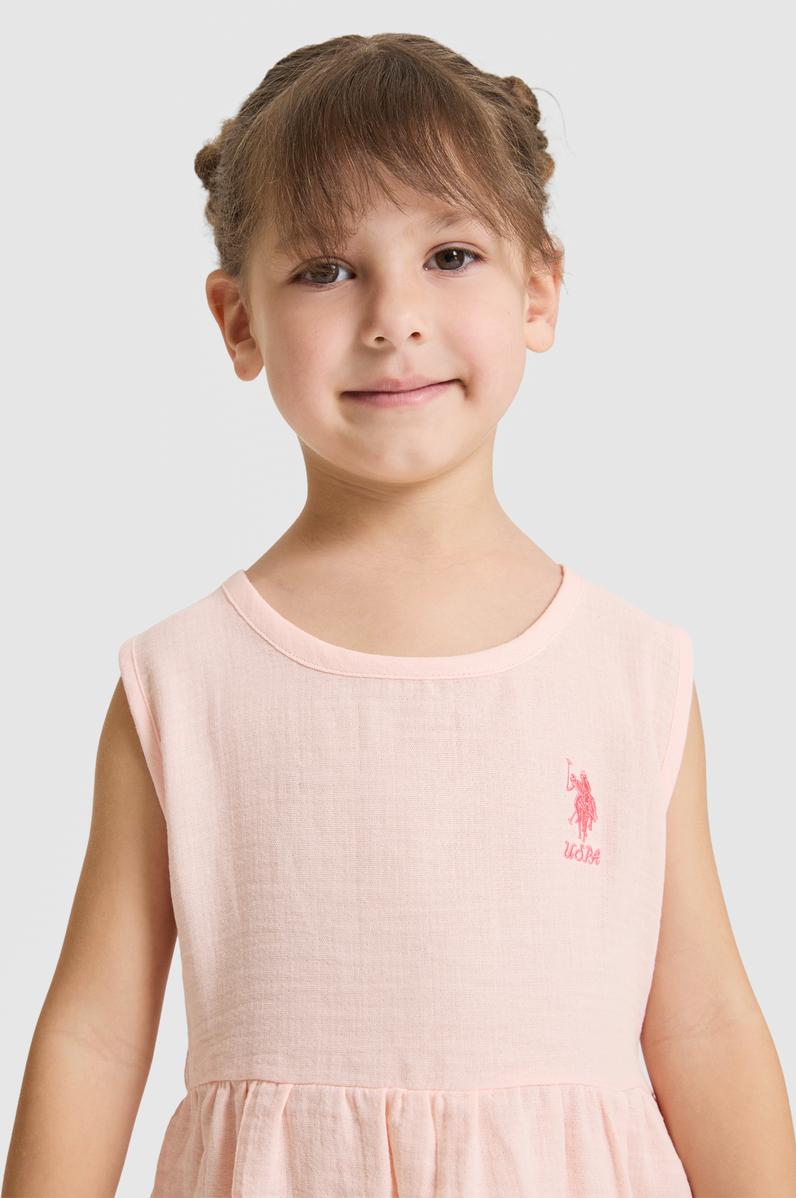 Kız Çocuk Somon Pijama Takımı