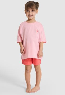 Kız Çocuk Somon Pijama Takımı - 50326612007