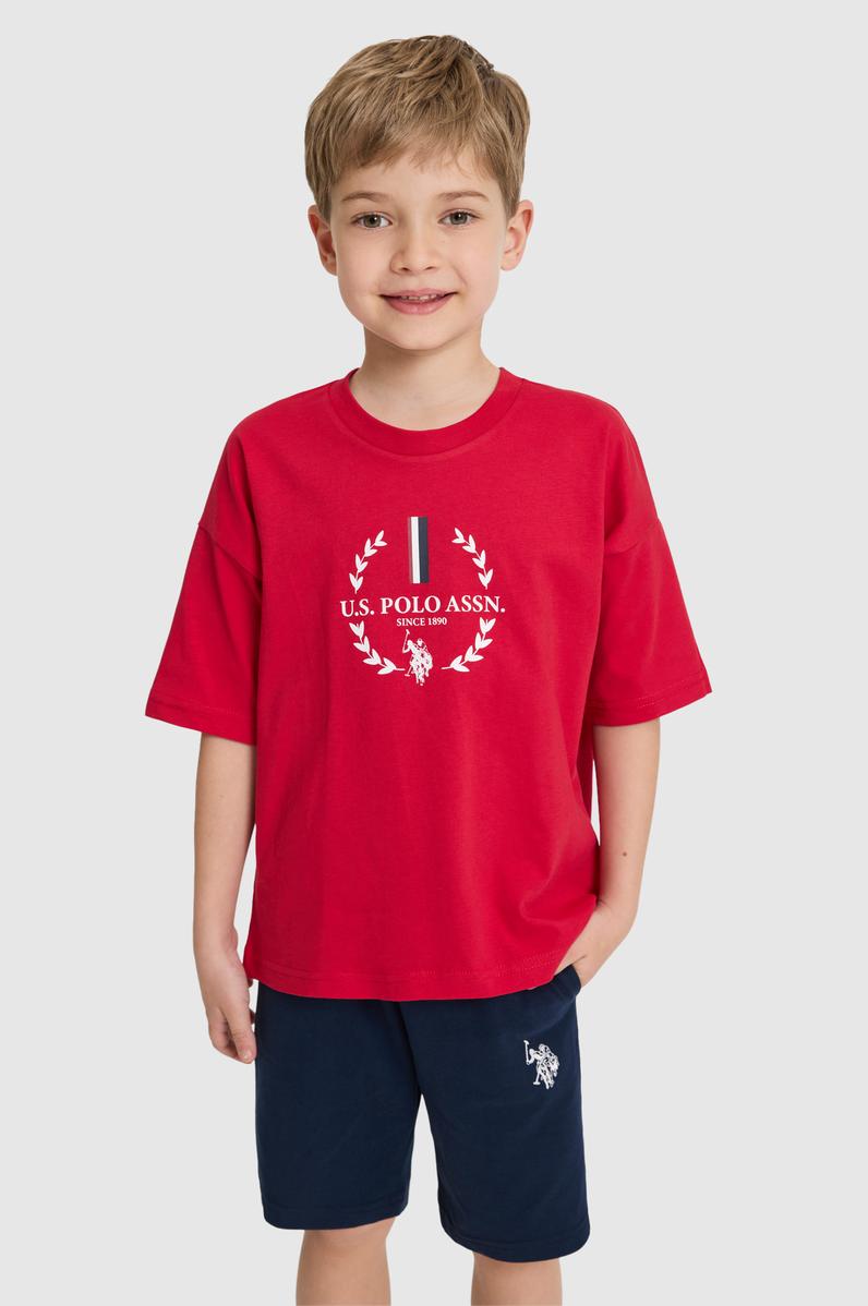 Erkek Çocuk Kırmızı Pijama Takımı