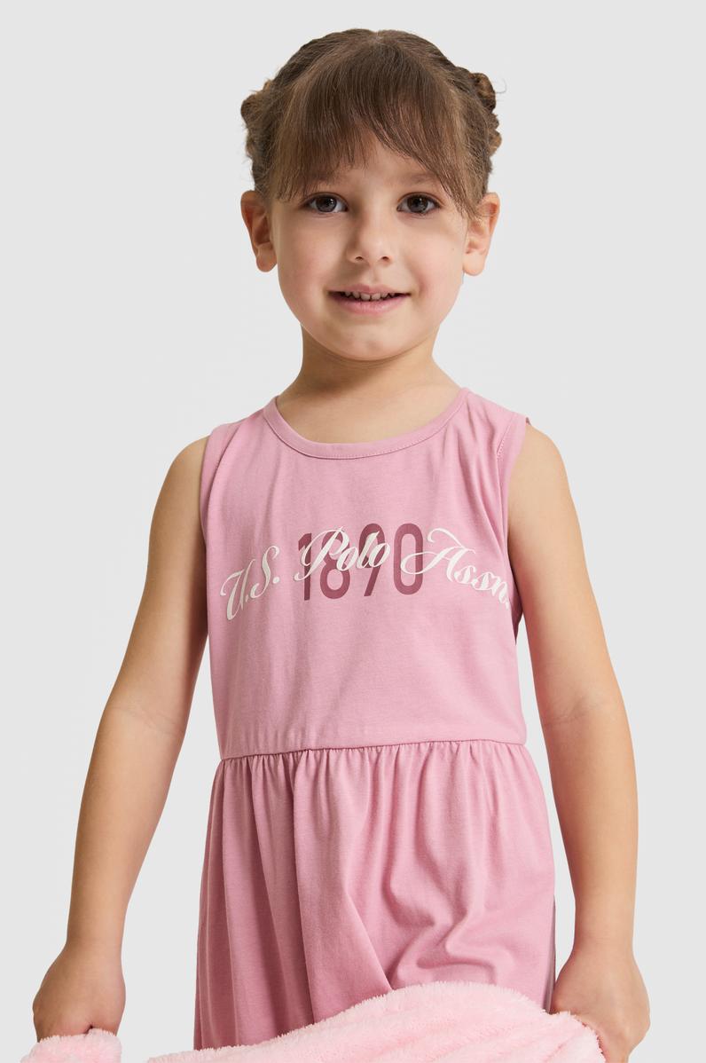 Kız Çocuk Pembe Pijama Takımı