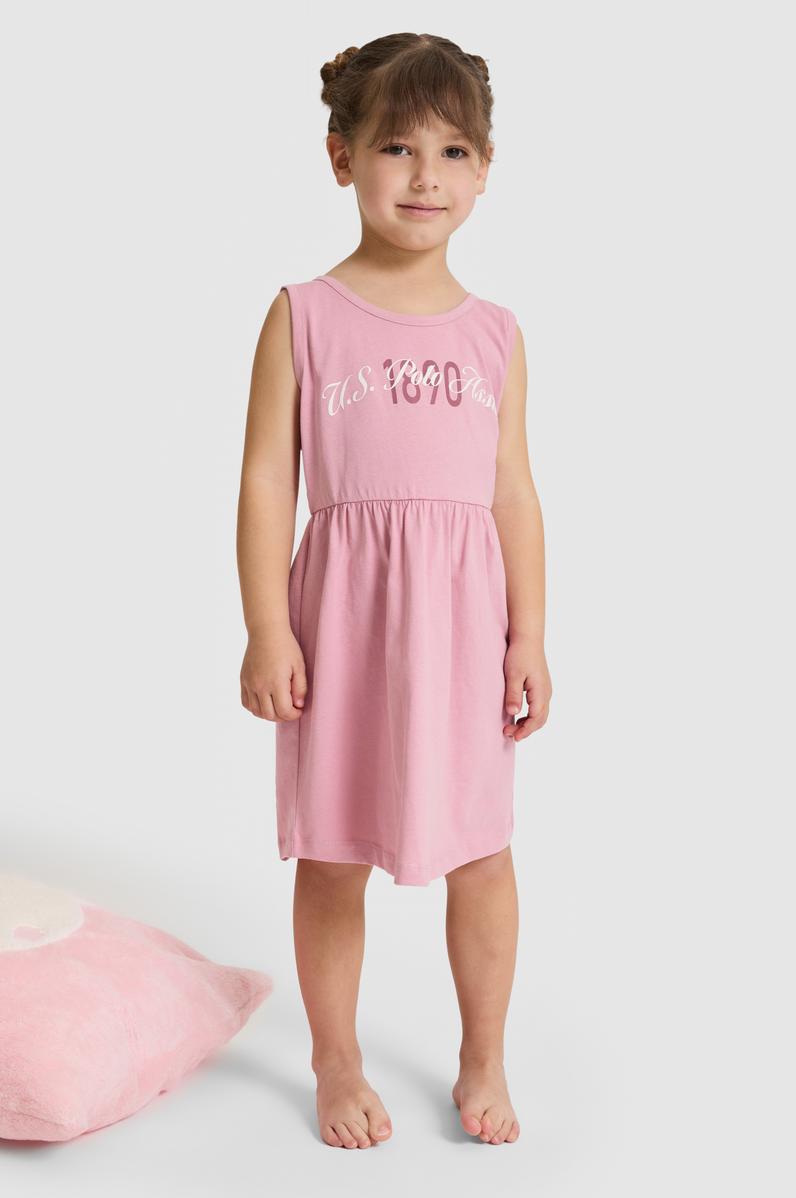 Kız Çocuk Pembe Pijama Takımı