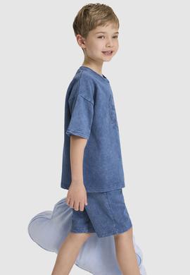 Erkek Çocuk Koyu İndigo Pijama Takımı - 50327313007