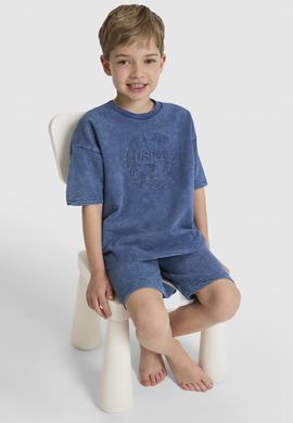 Erkek Çocuk Koyu İndigo Pijama Takımı - 50327313007