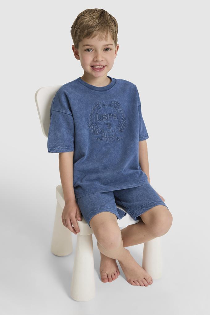Erkek Çocuk Koyu İndigo Pijama Takımı