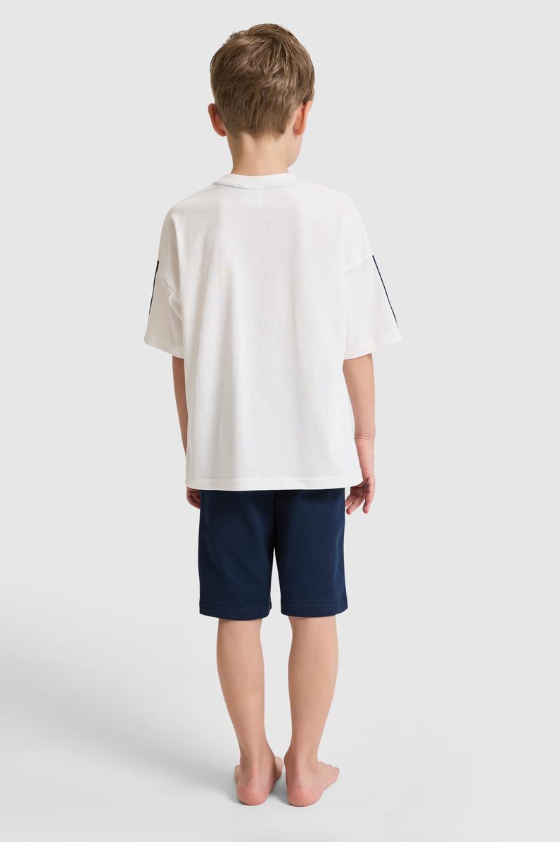 Erkek Çocuk Beyaz Pijama Takımı