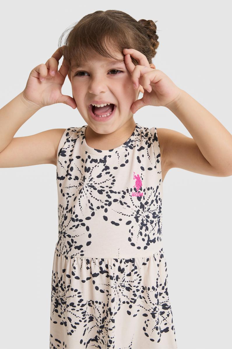Kız Çocuk Bej Pijama Takımı