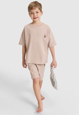 Erkek Çocuk Kum Pijama Takımı - 50327093011