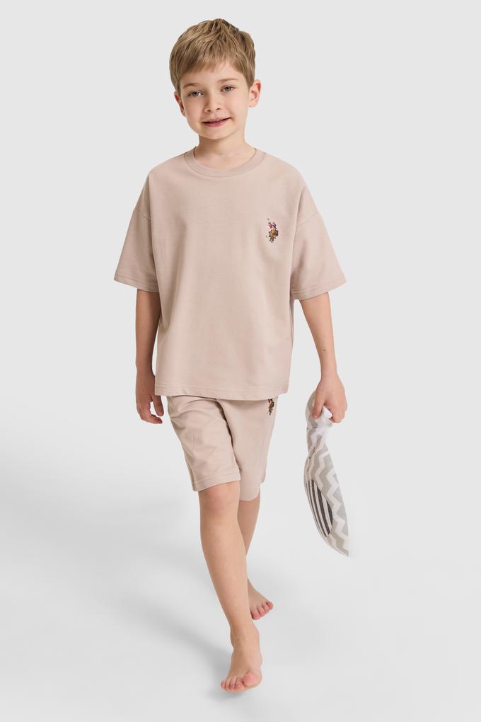 Erkek Çocuk Kum Pijama Takımı