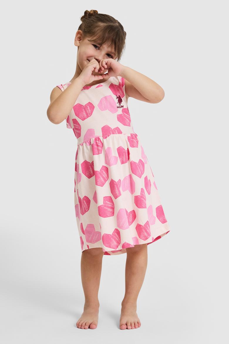 Kız Çocuk Pembe Pijama Takımı