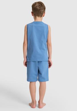 Erkek Çocuk Mavi Pijama Takımı - 50328630007