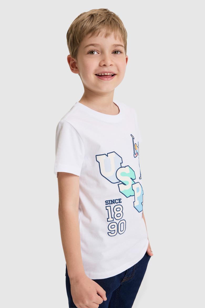 Erkek Çocuk Beyaz Tişört