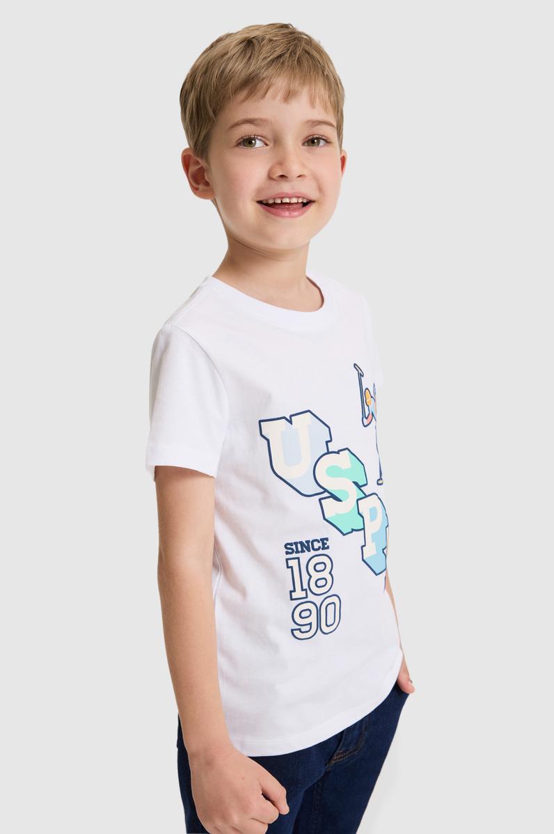 Erkek Çocuk Beyaz Tişört
