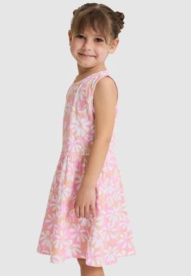 Kız Çocuk Pembe Örme Elbise - 50325636010