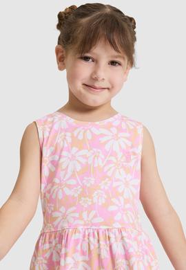 Kız Çocuk Pembe Örme Elbise - 50325636010