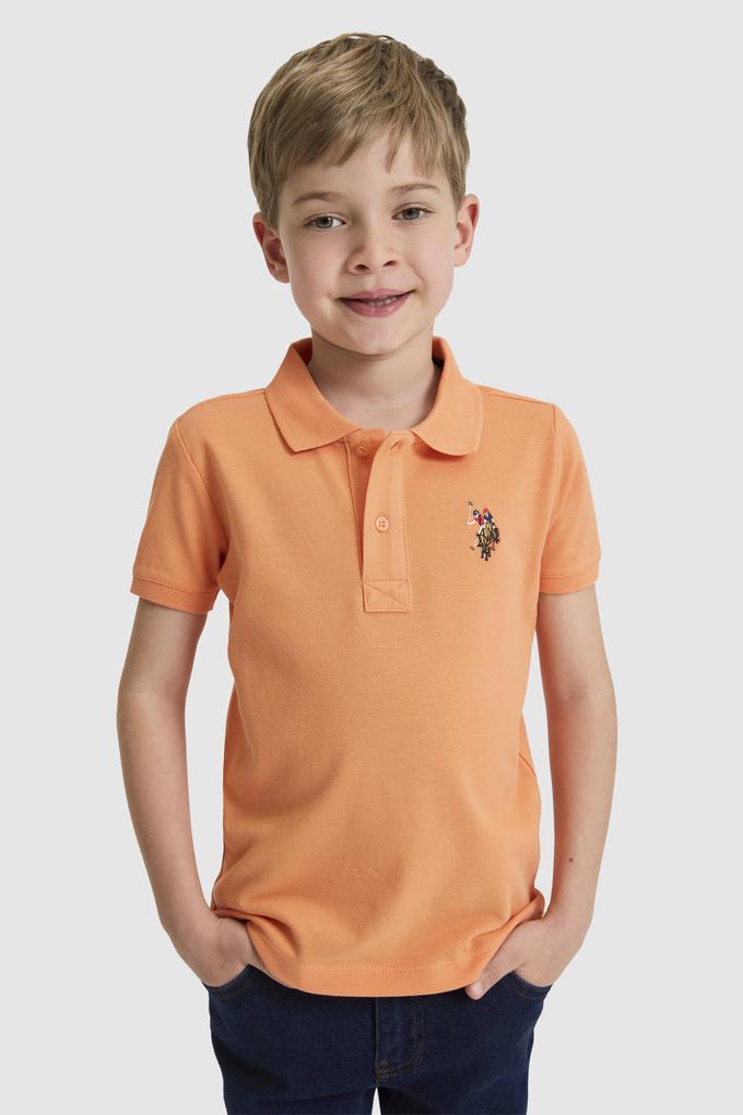 Erkek Çocuk Turuncu Basic Tişört