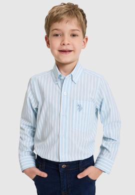 Erkek Çocuk Mavi Uzun Kollu Gömlek - 50324772010