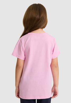 Kız Çocuk Pembe Basic Tişört - 50325631070