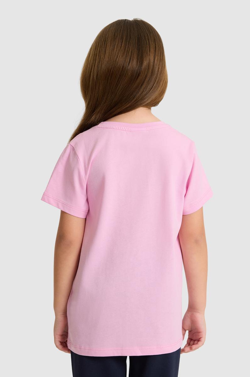 Kız Çocuk Pembe Basic Tişört