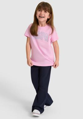 Kız Çocuk Pembe Basic Tişört - 50325631070