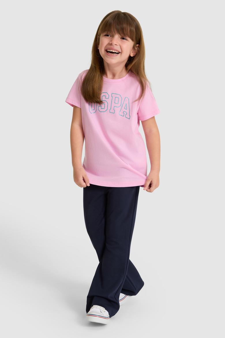 Kız Çocuk Pembe Basic Tişört - 50325631070